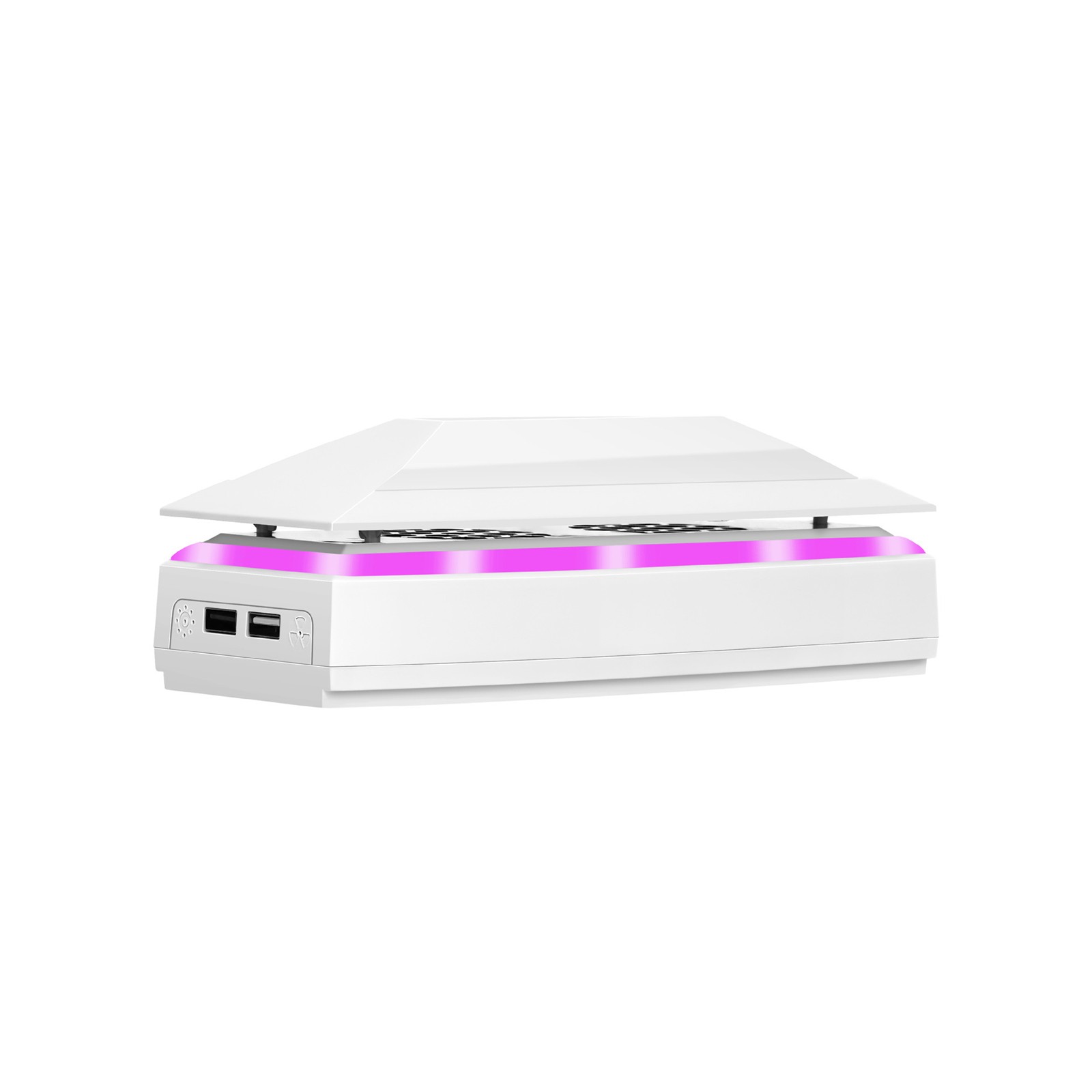 Cooling Fan for PS5 Slim Disc/Digital Low Noise Dustproof W/ 8 Modes Light