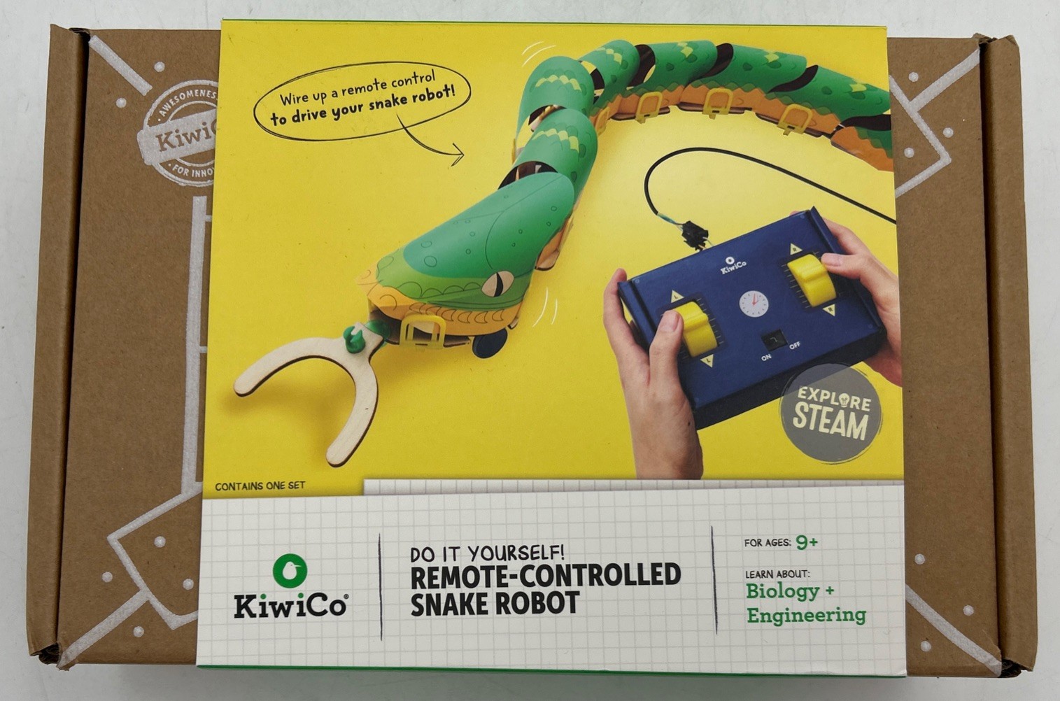 KiwiCo Remote Controlled Snake Robot - Biology & Engineering Kit, Brand New