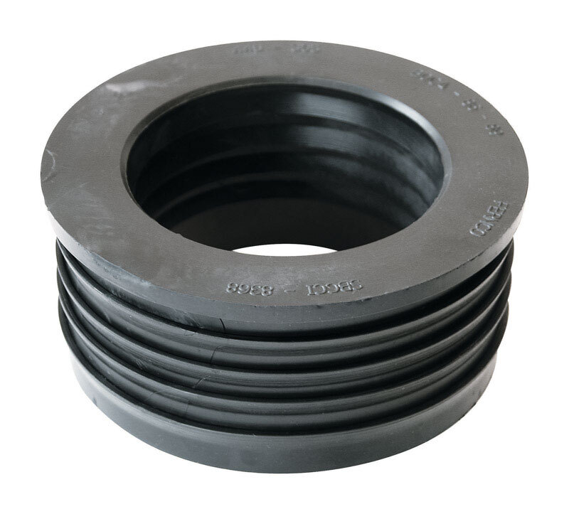 Fernco P44U-305 Schedule 40 PVC Donut Fitting 4 x 3 Dia. in. Compression