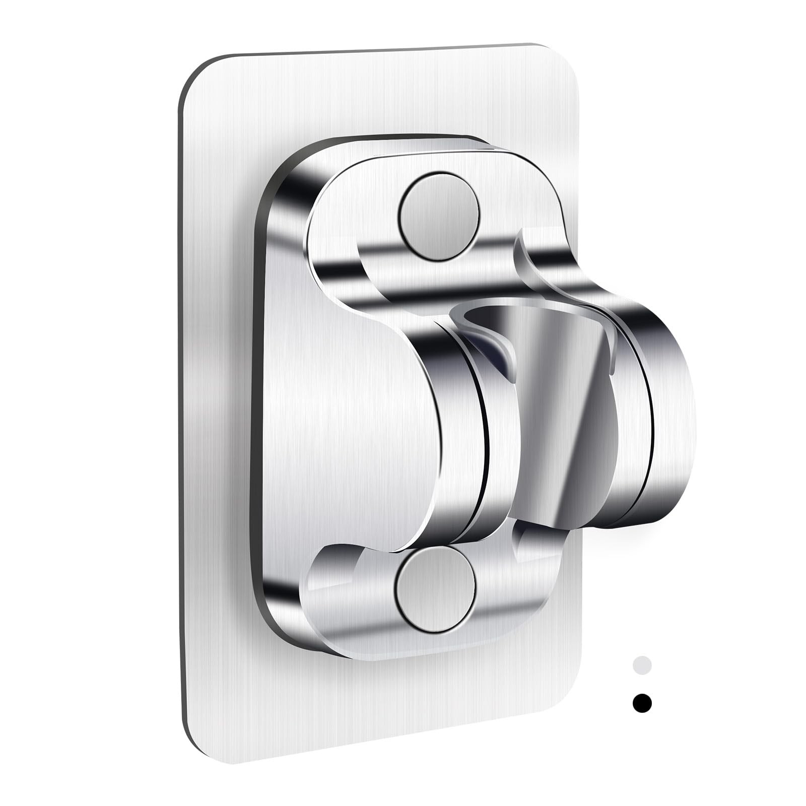 ZGMEH Shower Head Holder Replacement - Strong Adhesive Adjustable Silver-1