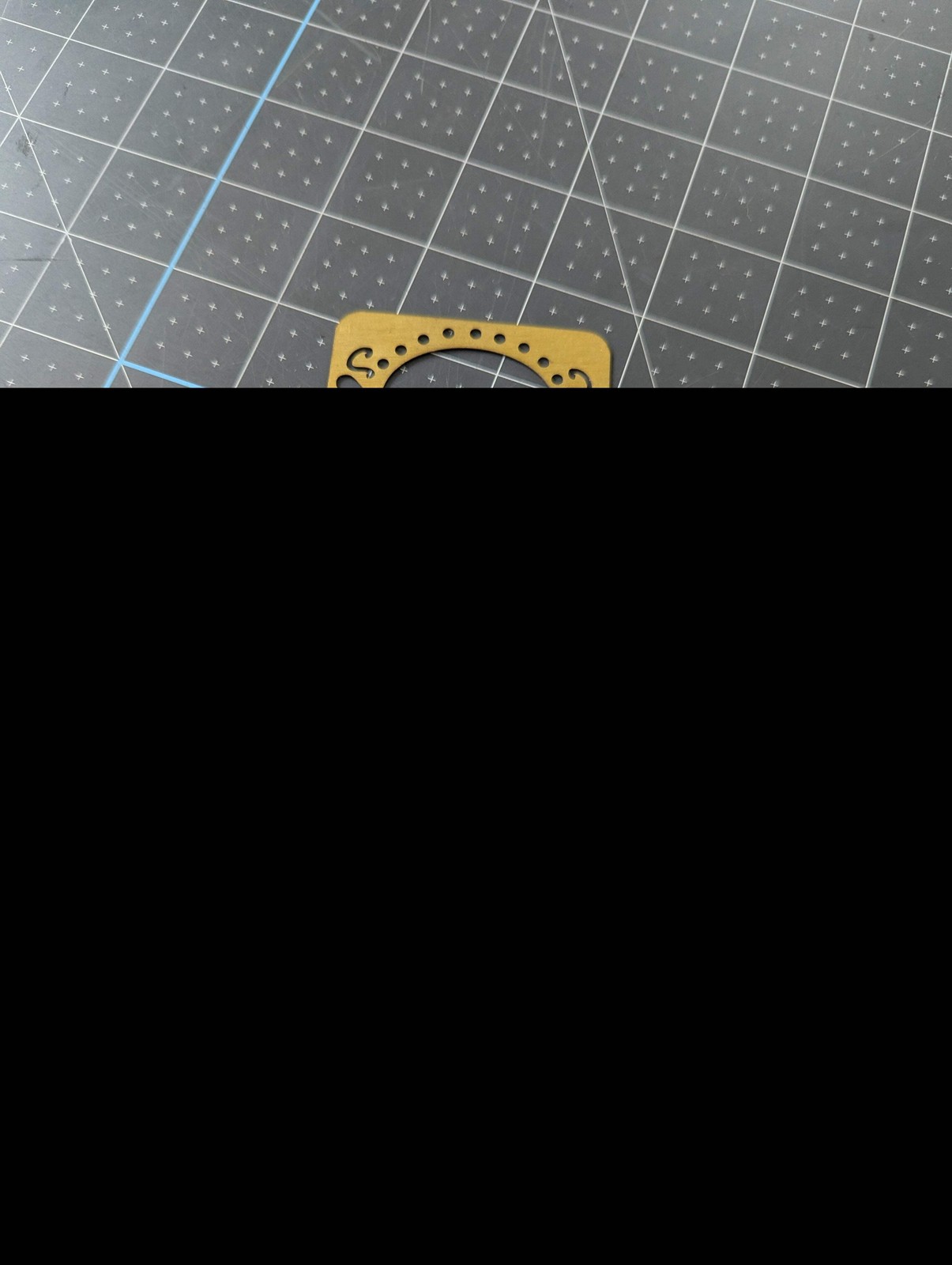 Set of Love Themed Embossing Stencils (1990s)