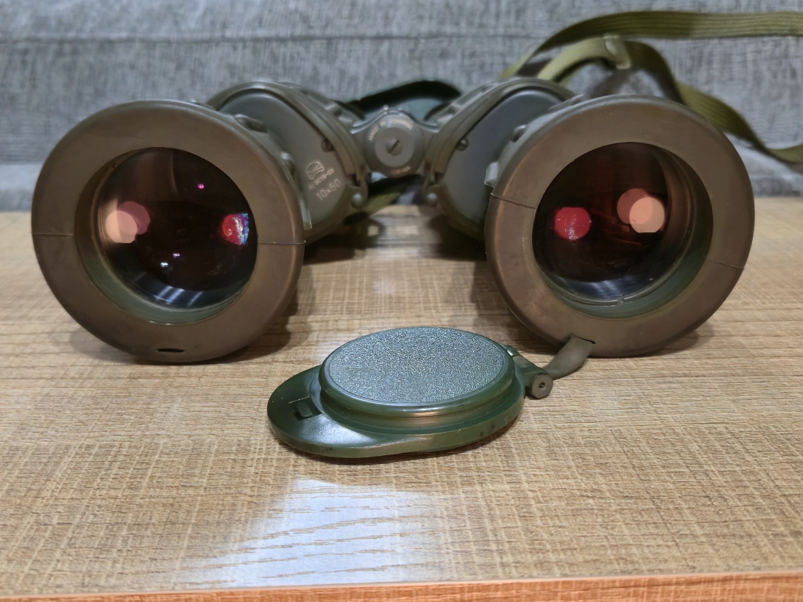 IOR Romanian Military 10x50 Binoculars Rangefinder Reticle Rubber Armored