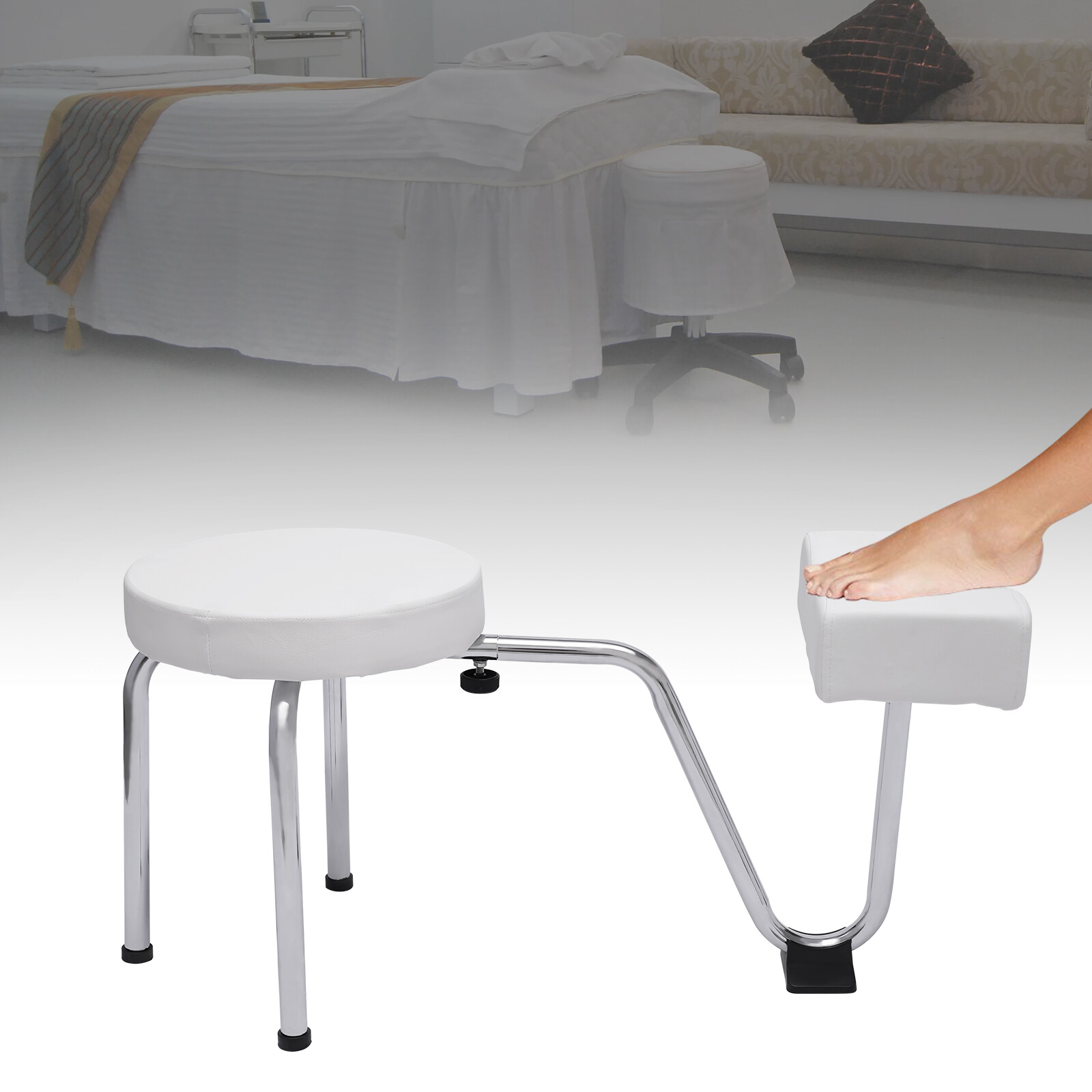 Pedicure Foot Rest Stool Chair Manicure Technician Beauty Stand Stool Salon Spa