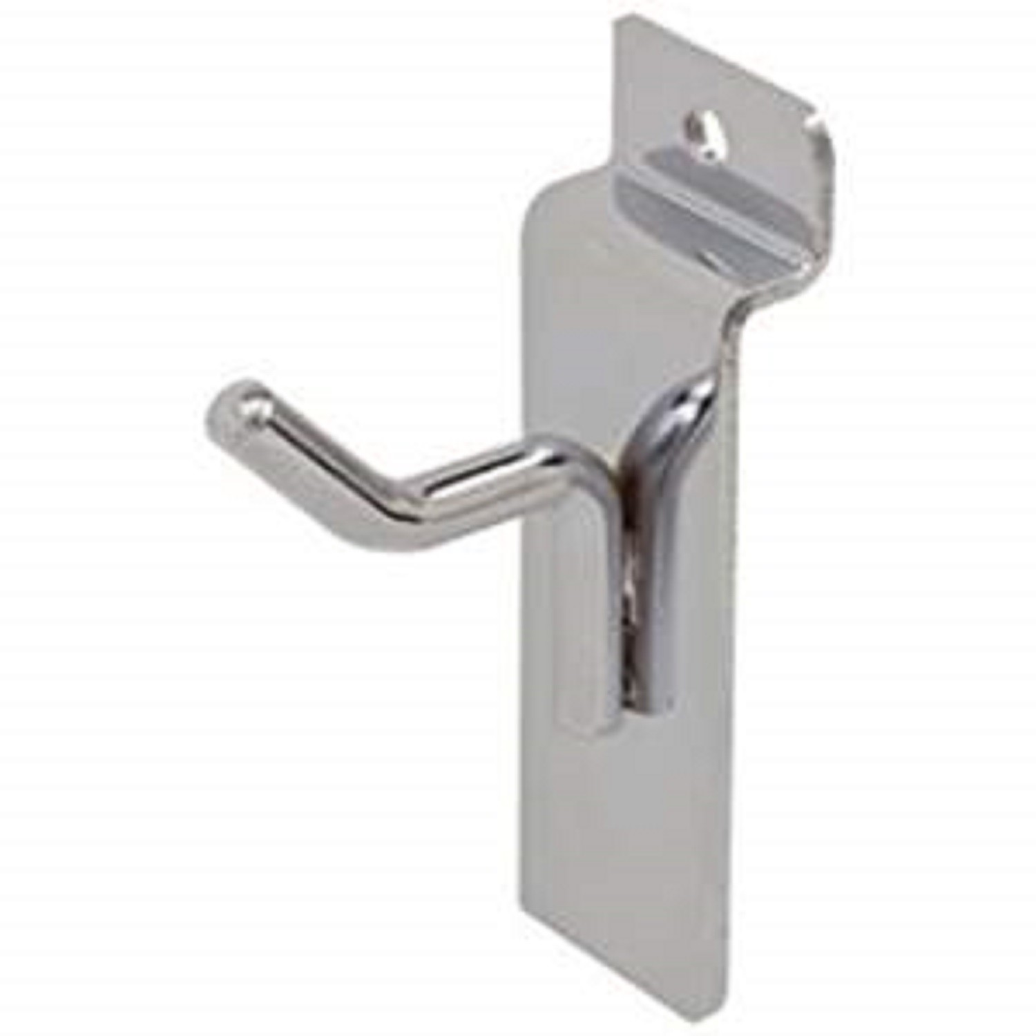 Only Hangers 1" Chrome Slatwall Hooks Box of 100