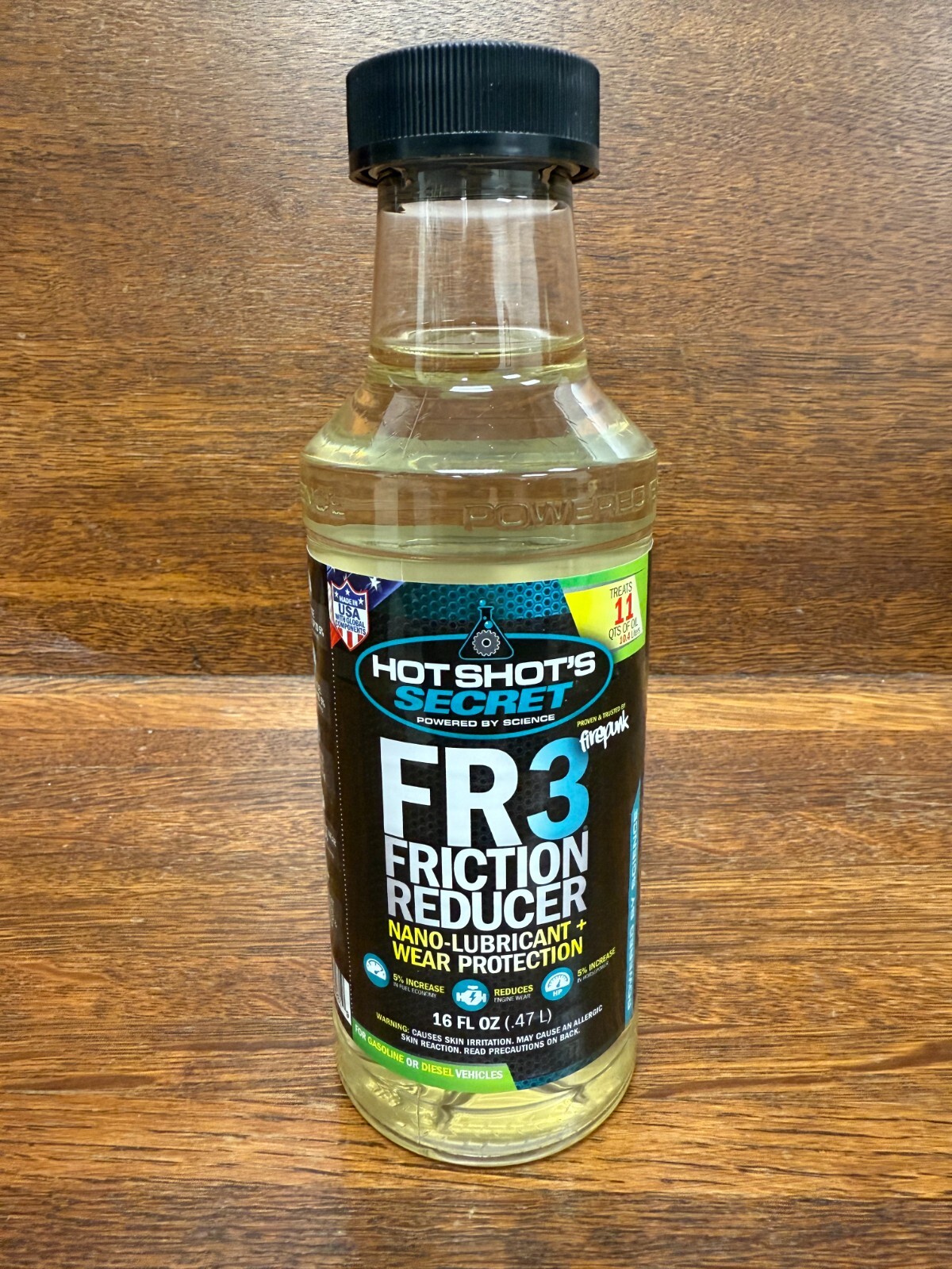 Hot Shot's Secret FR3 Friction Reducer, Gas & Diesel Oil Additive, 1-16oz Bottle