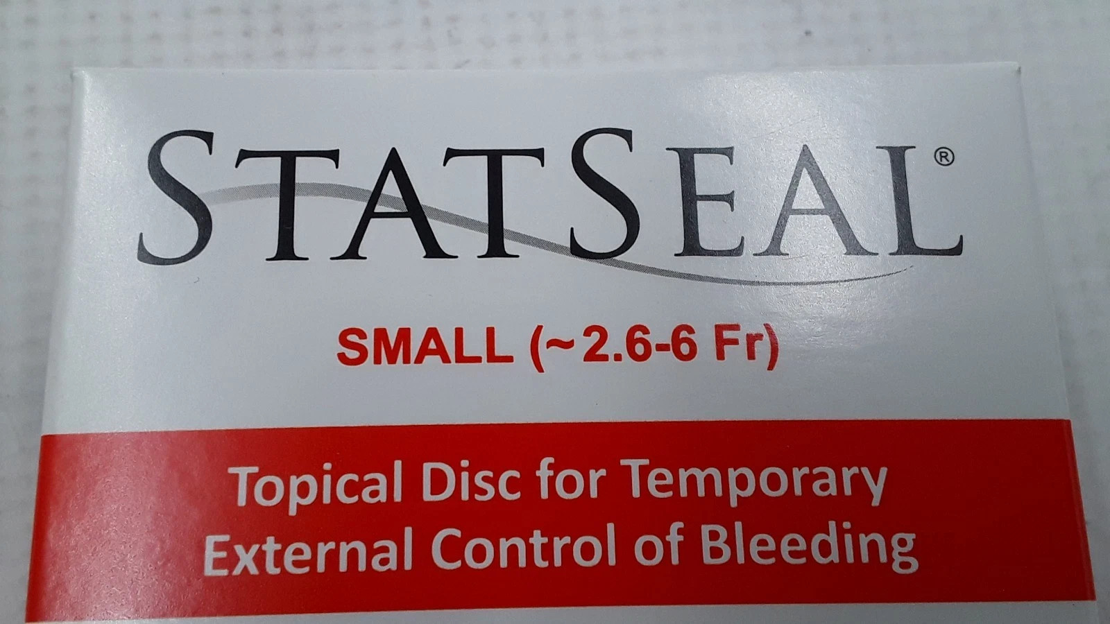 Statseal Small 2.6-6Fr Topical Disc REF DS614 - Box of 6 - Exp 03/2028