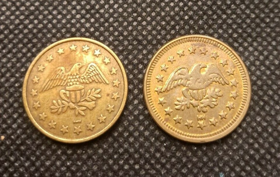 TWO EAGLE NO CASH VALLUE TOKENS!    e2938UXX