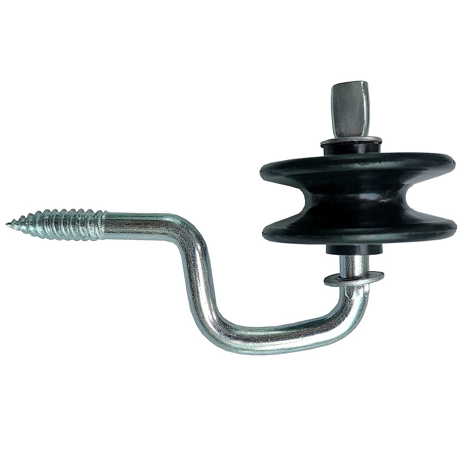 QMARK 10 Pack Electric Fence Wood Post Anchors, Wood Post Screw-in Insulators...