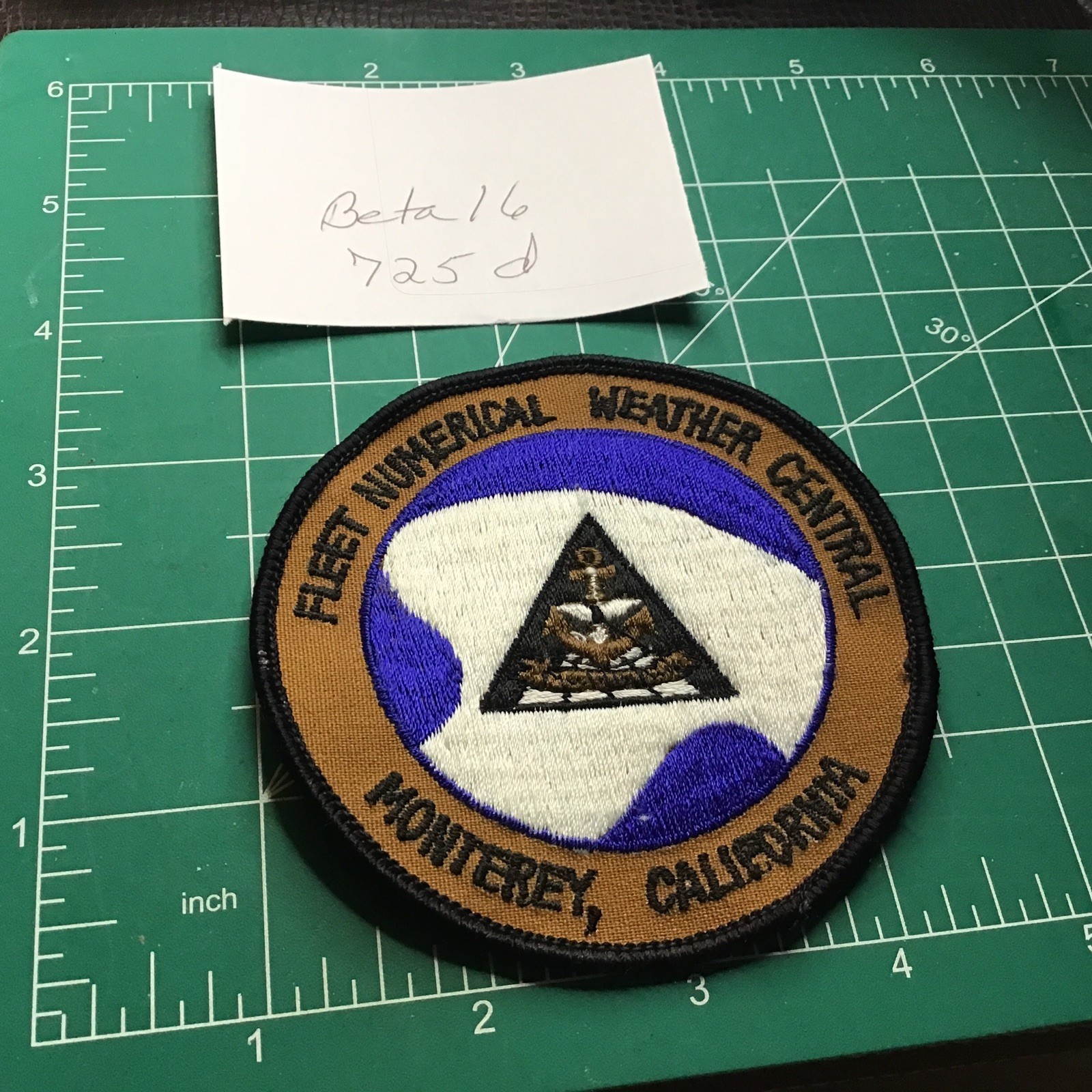 US Navy Monterey Fleet Numerical Weather Central Patch Sew On