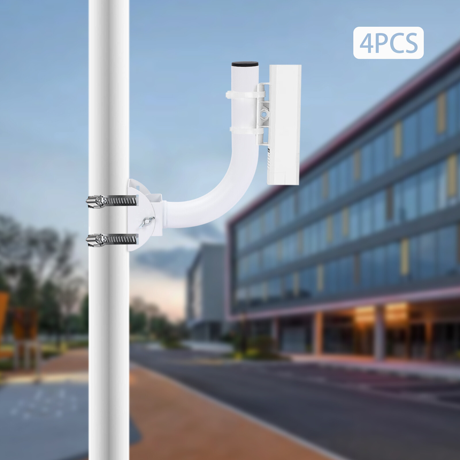 4-Pcs Universal Wireless Bridge Bracket Mount for Outdoor Client Bridge CPE-25cm