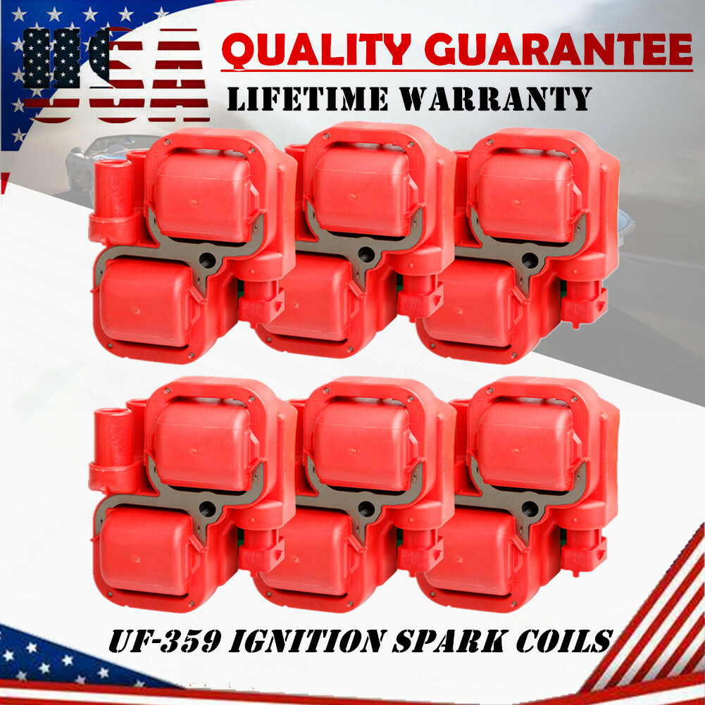 6Pack Ignition Spark Coils Set UF-359 For Mercedes-Benz C CL CLK ML Class 98-06