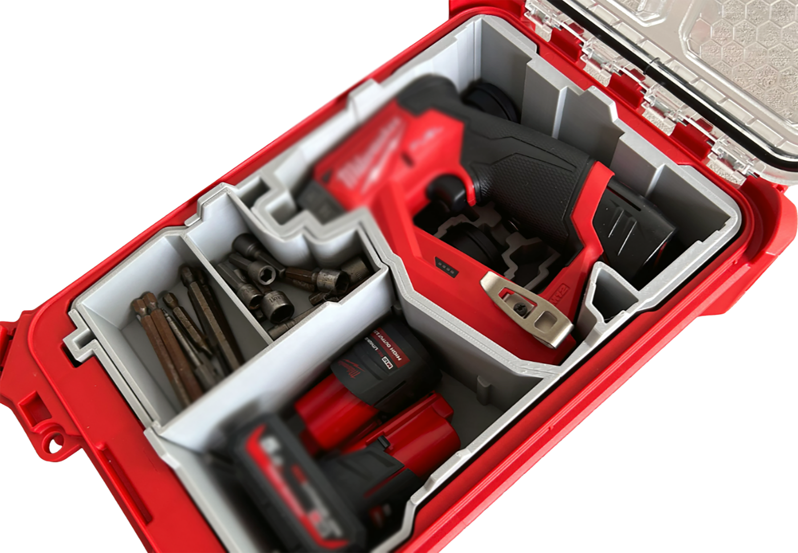 Milwaukee M12 Install Driver Packout Compact Insert Organizer Tray Tool