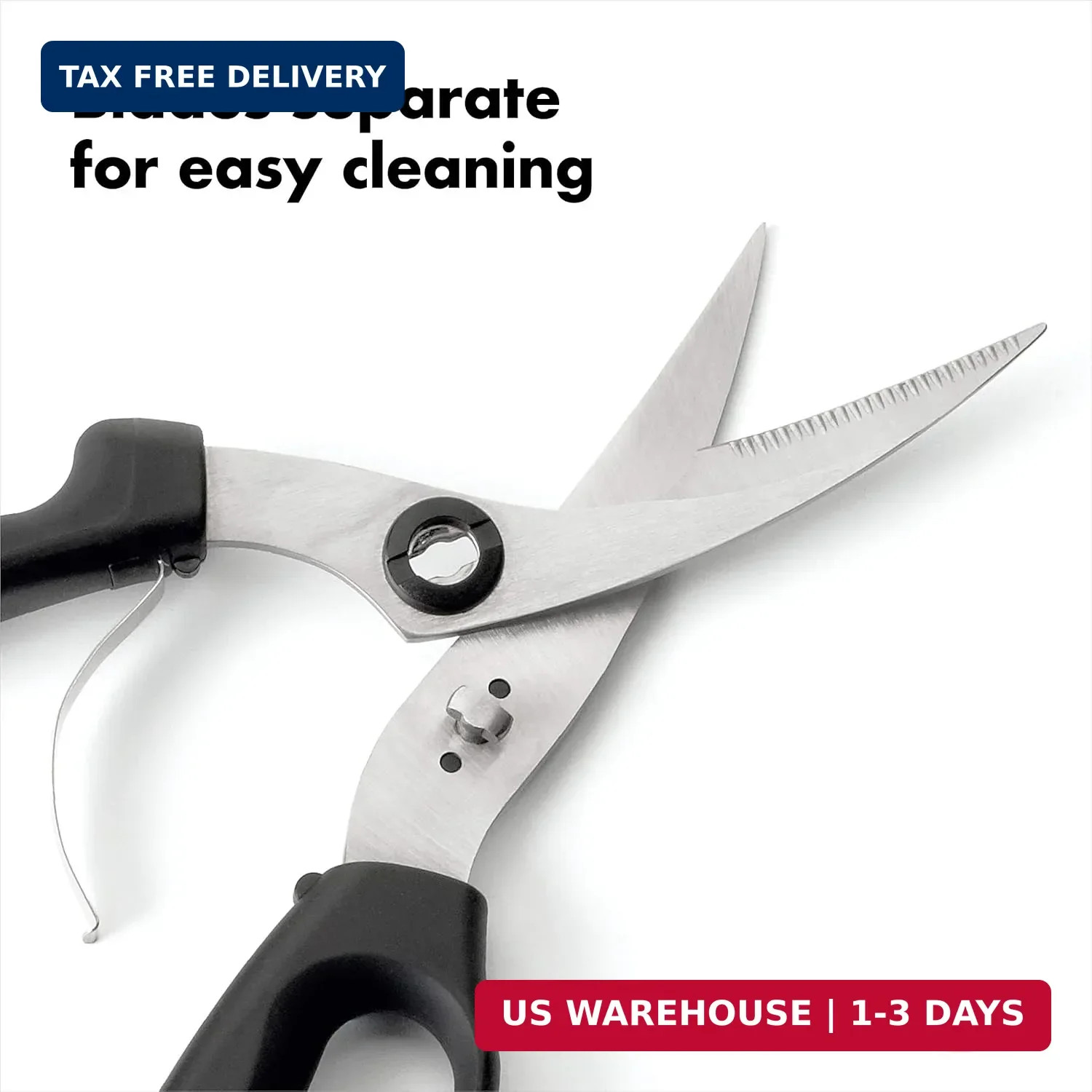 OXO Good Grips Spring-Loaded Poultry Shears, Black
