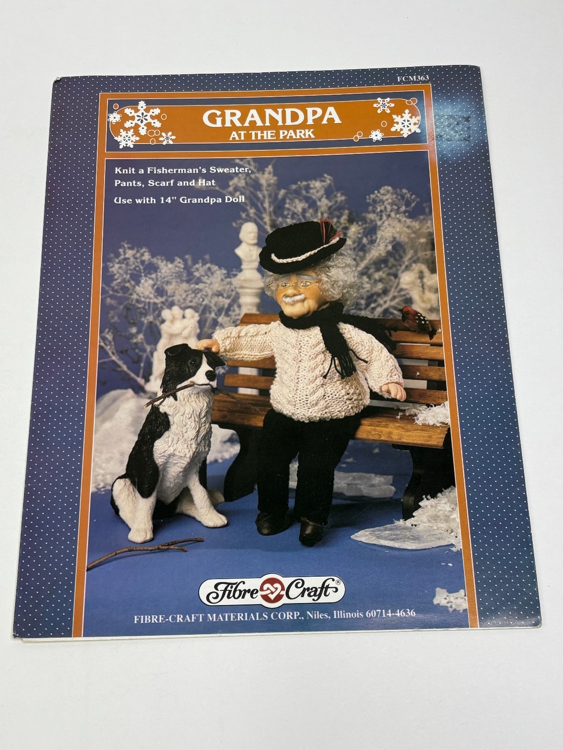 Fibre-Craft FCM363 Grandpa Doll Clothes Crochet Pattern