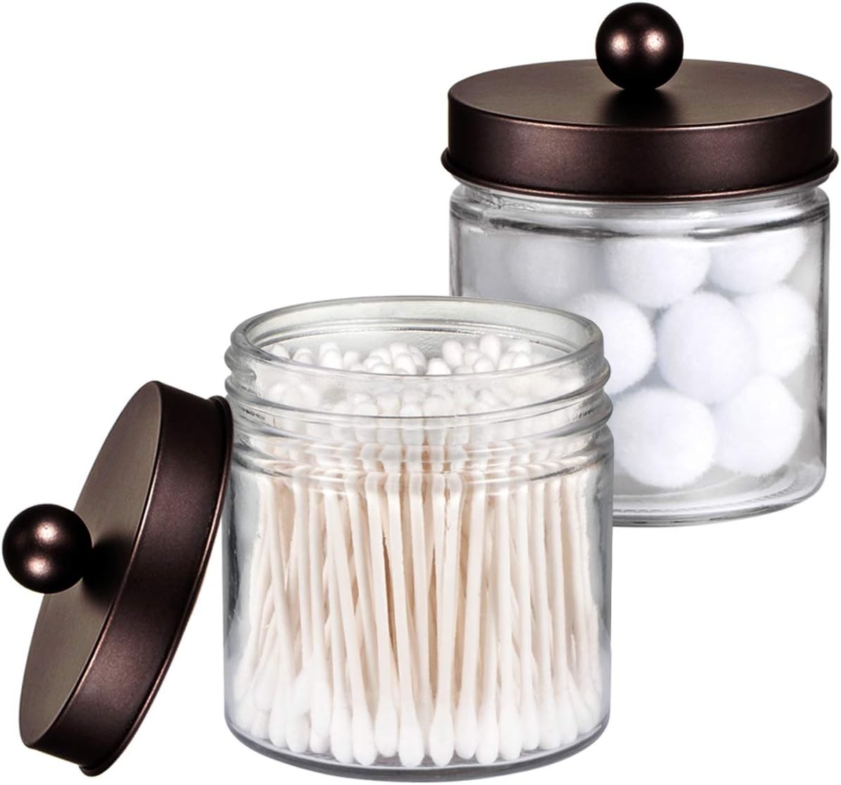 Bathroom Organizers and Stora - Qtip Holders Bathroom Canister