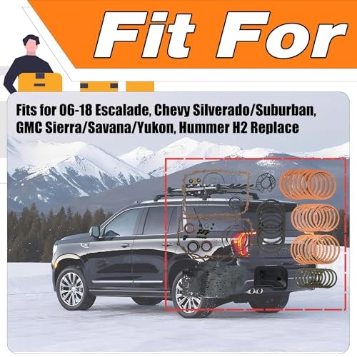 6L80E 6L90E Transmission Master Rebuild Overhaul Kit w/Filter Compatible With
