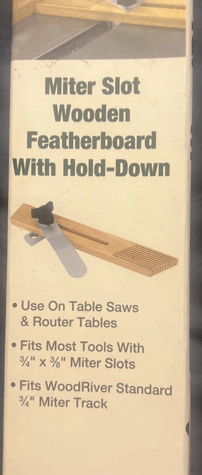 Wood River Miter Slot Featherboard