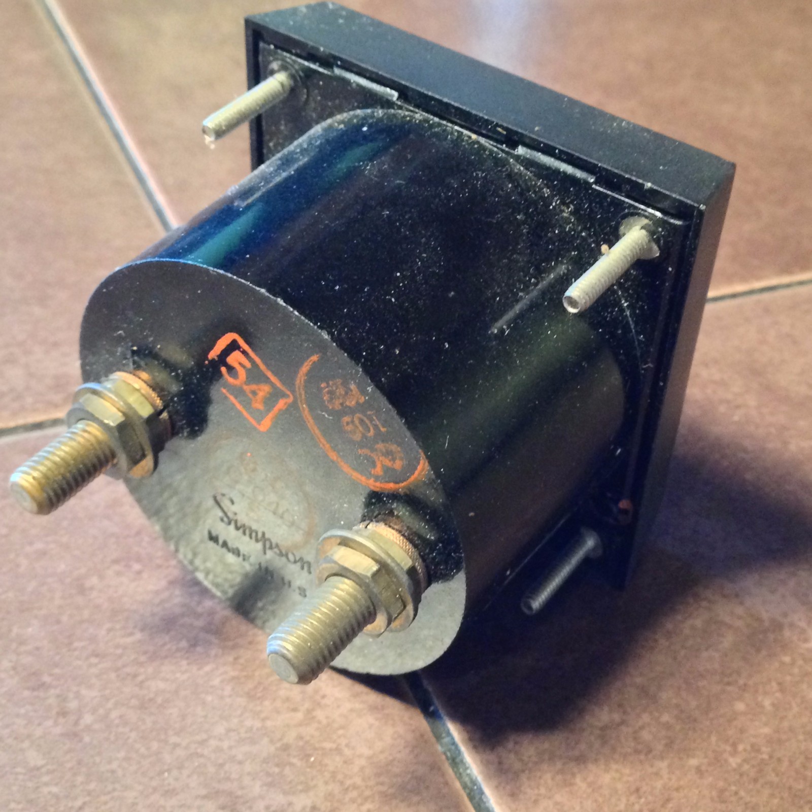 Simpson AC Ampres Meter 0-10 RMS Model 1257 NOS