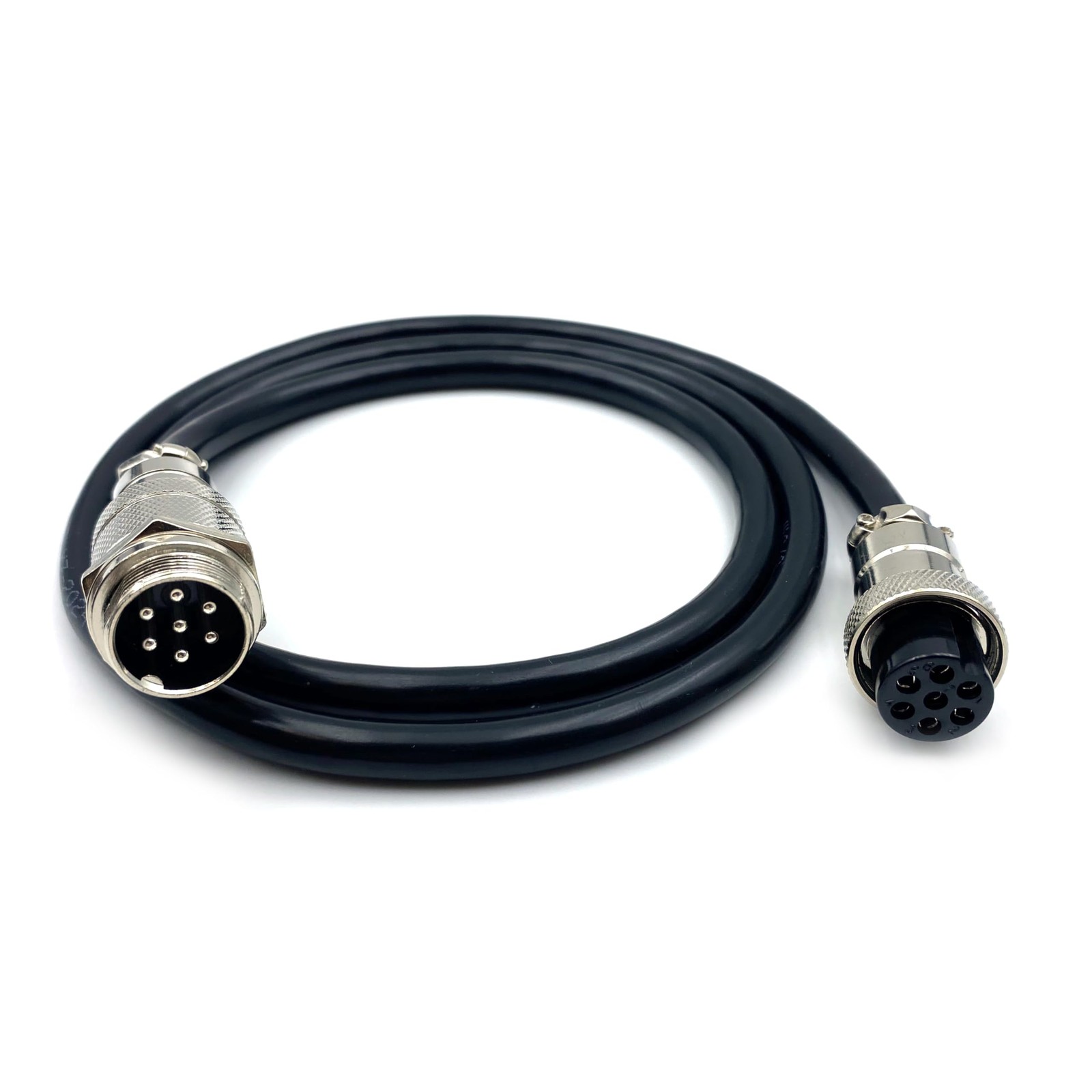 6.56ft GX20 7 Pin Male To Female Aviation Cable Cordset 5A 200V 18AWG 2m