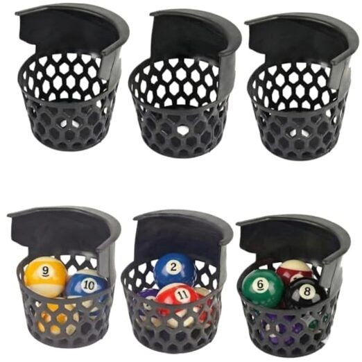 6-Pack Pool Table Pockets Replacement – Universal Fit for fit Replacement