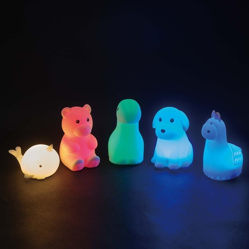 LED Llama Night Light Color Changing Soft Silicone Rechargeable Indoor Decor New