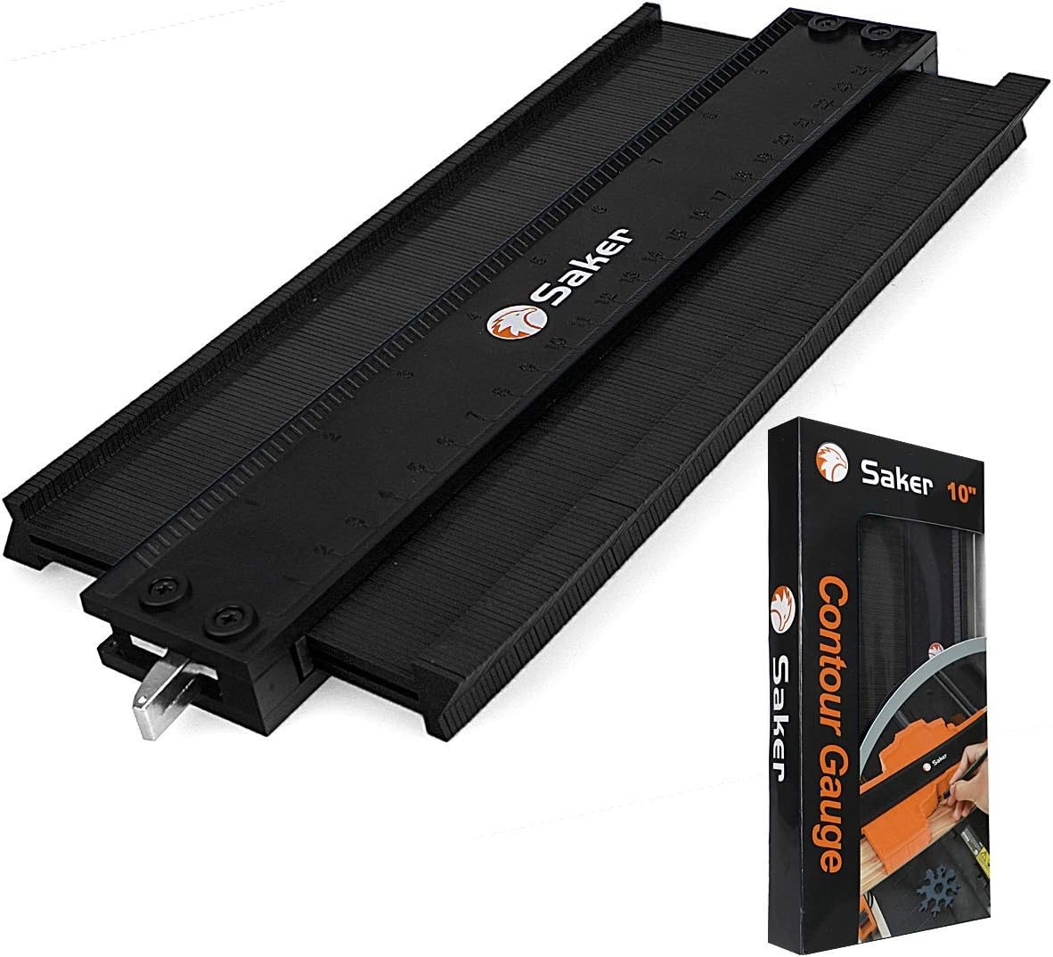 Versatile 10-Inch Contour Gauge - Adjustable Lock for Accurate Shape Copies