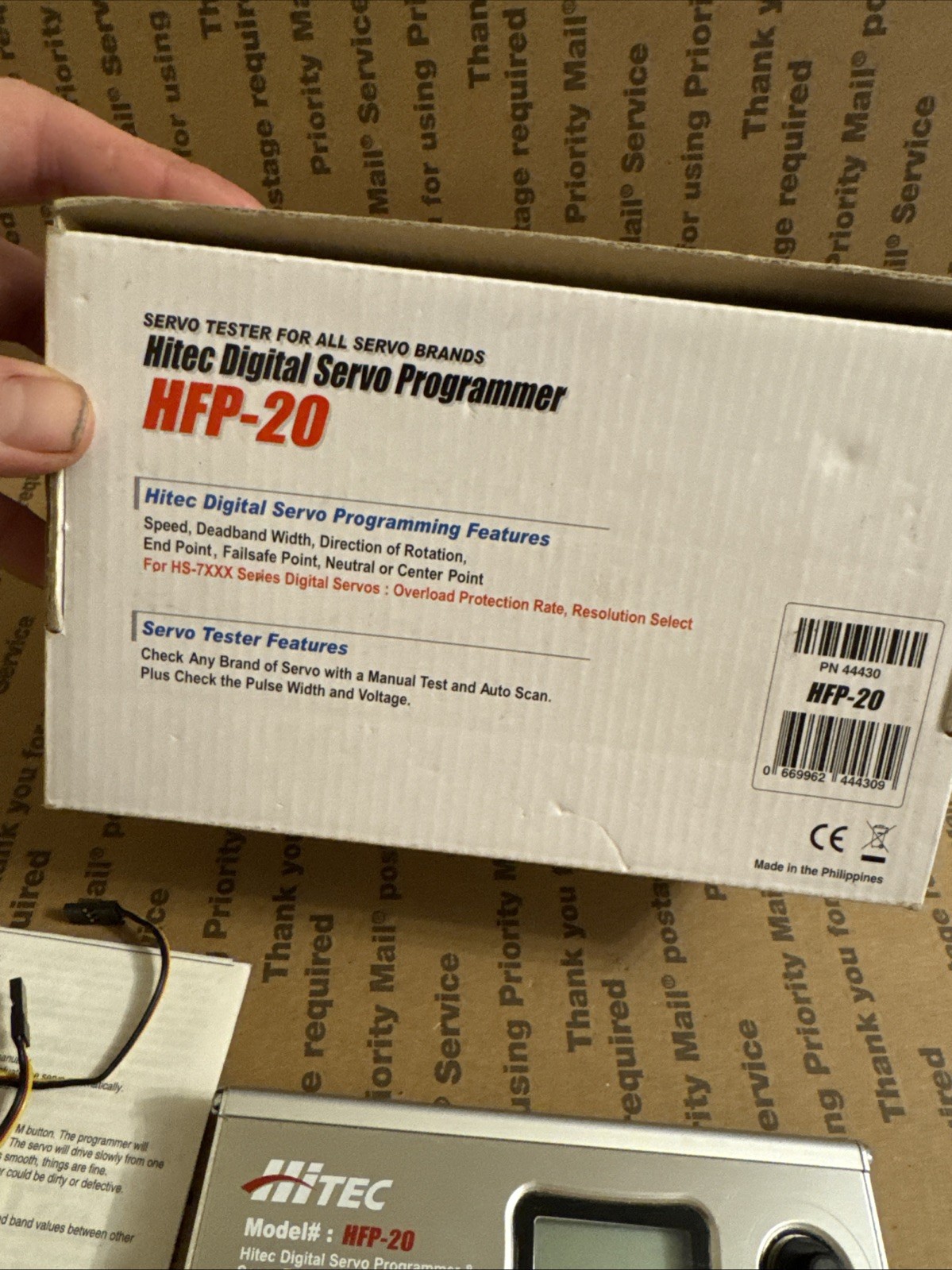 Untested Hitec Digital Servo Programmer HFP-20 in Original Box (Please Read)
