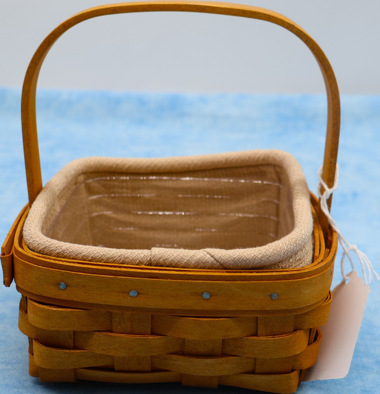 Longaberger 2003 Tarragon Basket Liner Protector 19102 Fixed Handle