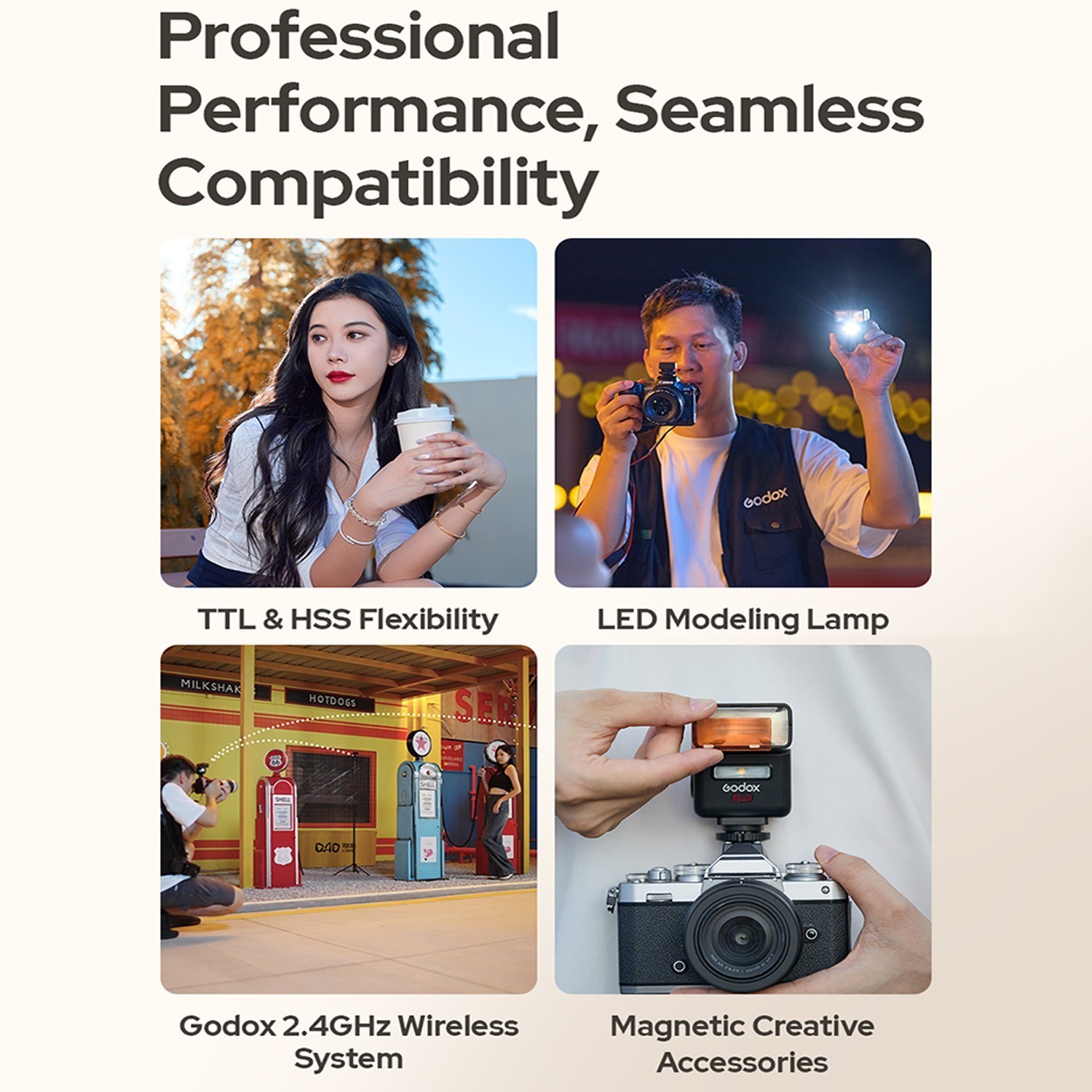 GODOX iT32 TTL Rotatable Camera Flash with X5S Wireless Trigger for Sony Cameras