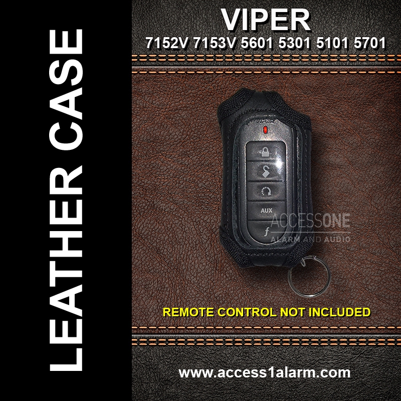 Viper 7152V 1-Way Remote Control Genuine Leather Protective Case For Viper 5301