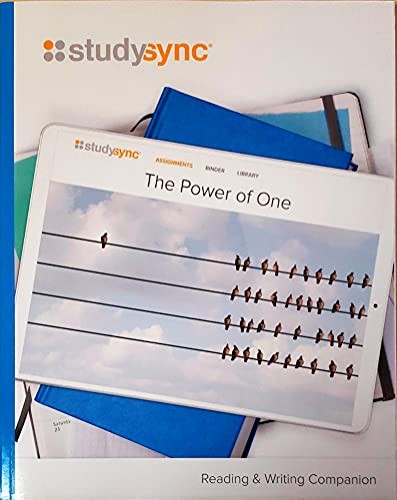 StudySync, The Power of One, Grade 7, Unit 6, Reading  Writing Companion - GOOD