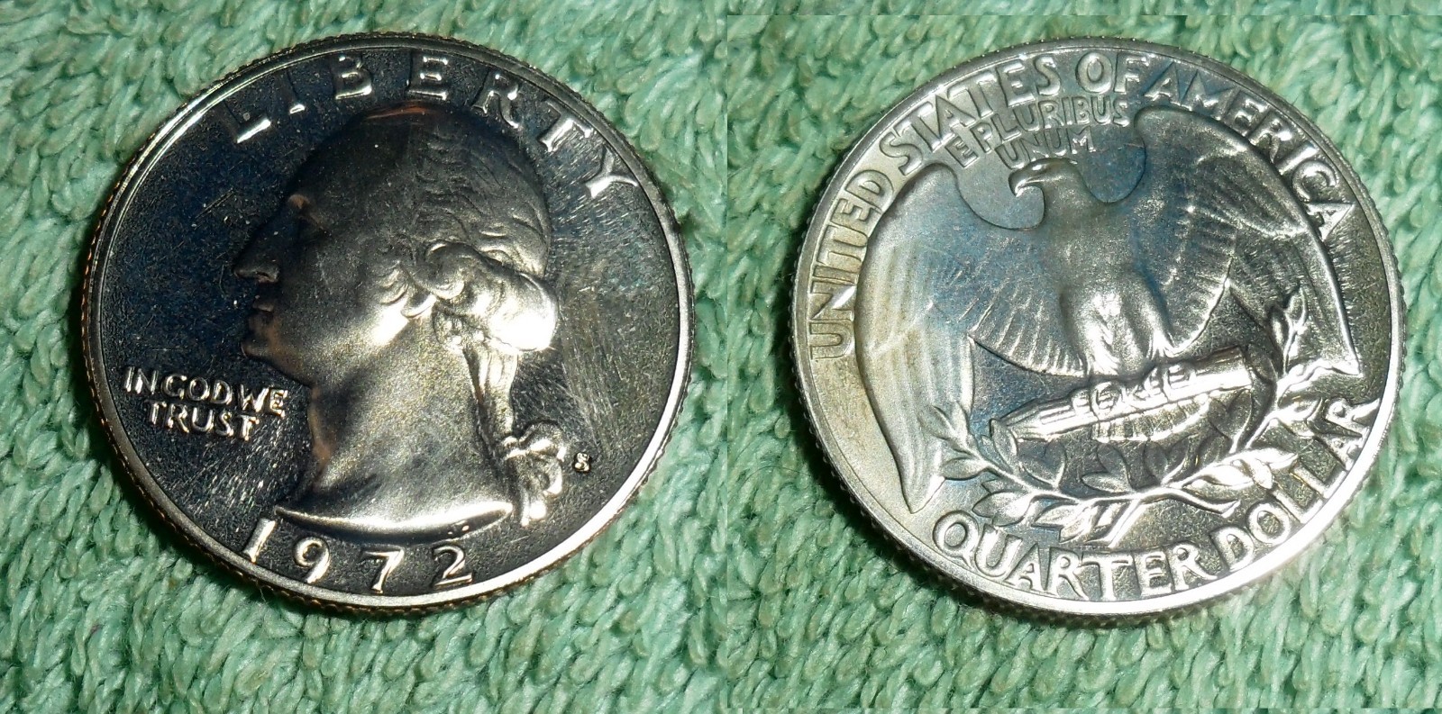 RFM 38701 Washington Quarter 1972 S Proof