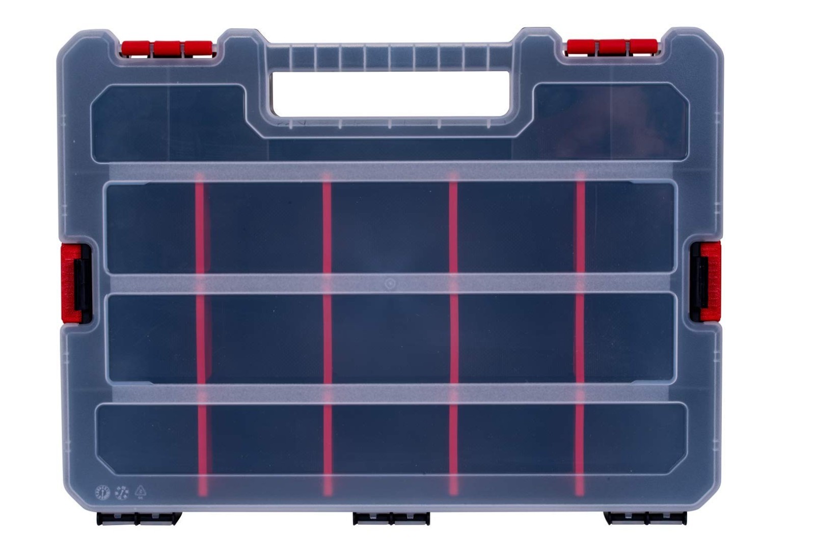 2-Pack Stackable Small Parts Organizer Box with 20 Compartments & Dividers - Har