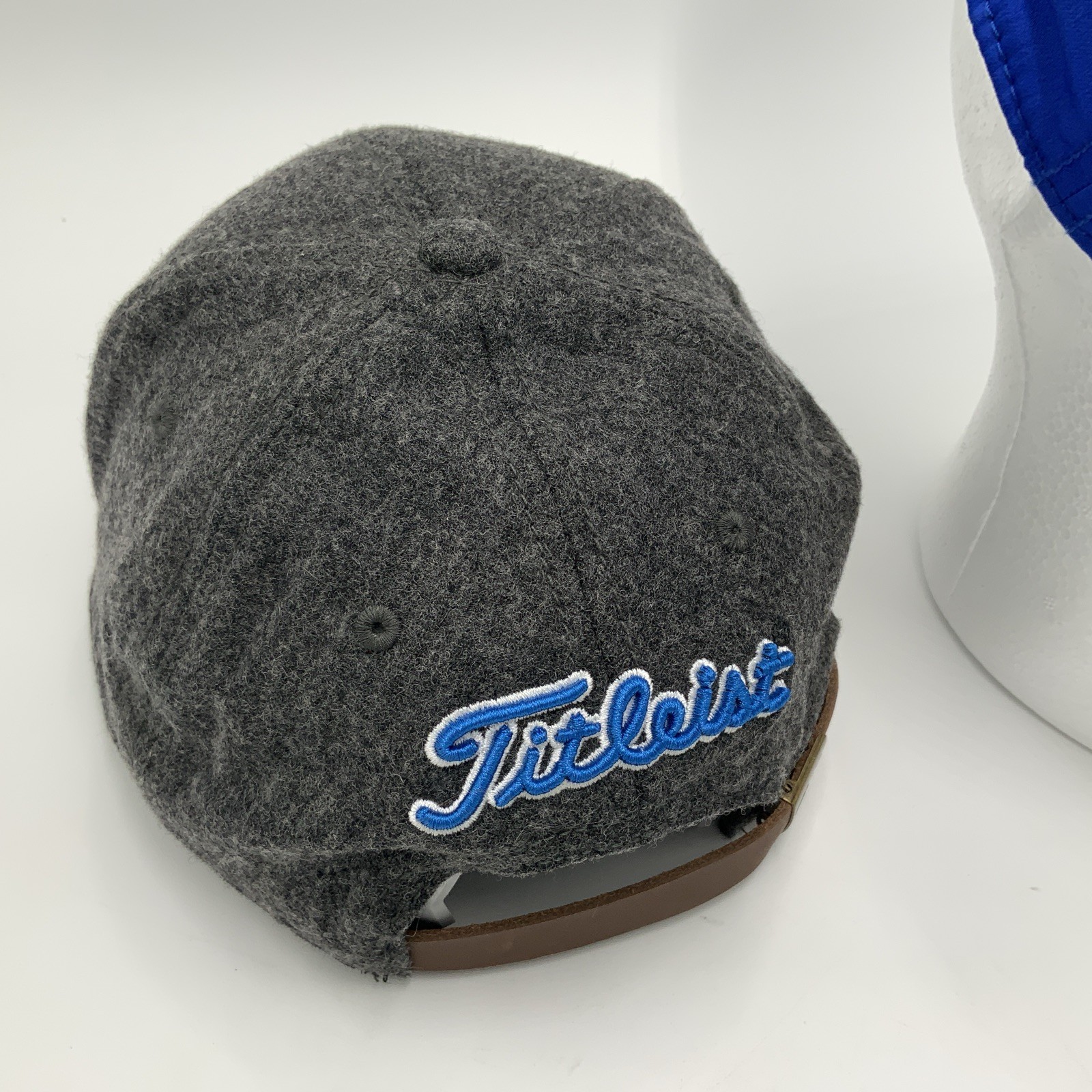 Titleist Golf Caps (2) Blue And Gray & Dark Gray With Blue Lettering