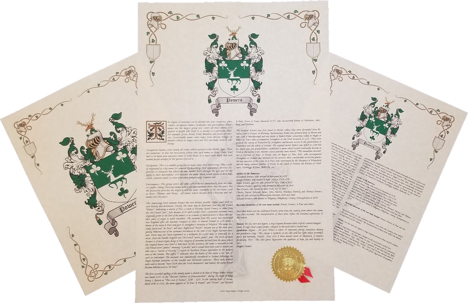 Find Your Name Here - Family Coat of Arms Crest Prints - Danish Origin