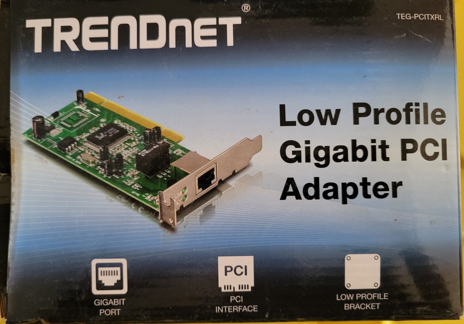 Trendnet TEG-PCITXRL 1-Port PCI 32-bit Gigabit Low Profile Adapter