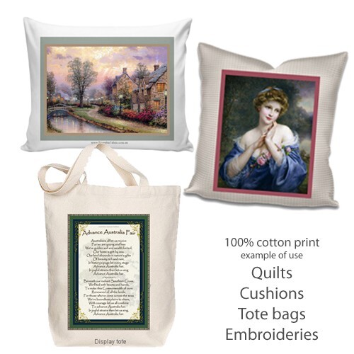 (5) Cotton Inkjet Printable Fabric Jacquard Tracked Post