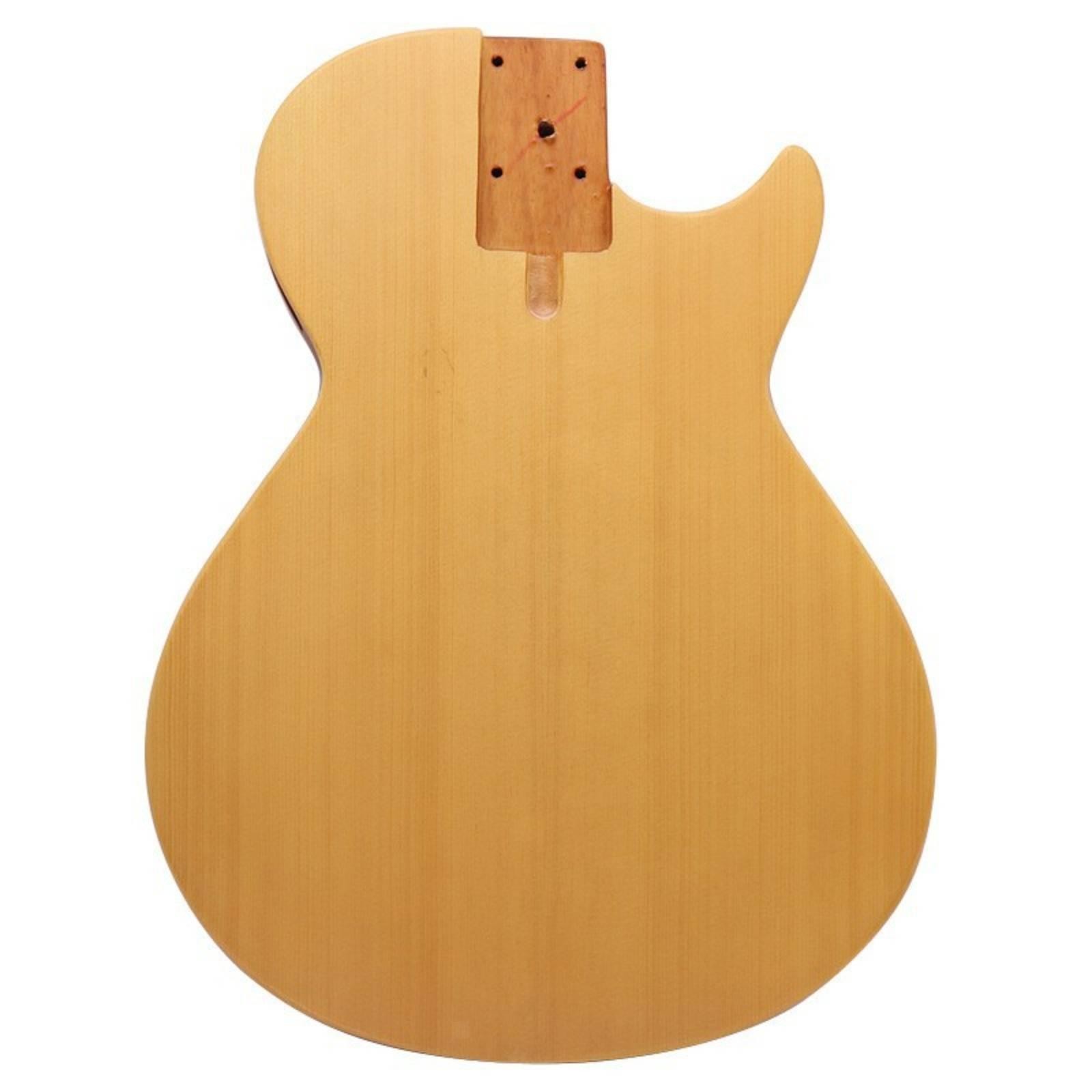 Guitar Body Blank Solid Wood Guitar Body with Cutaway DIY for Luthiery, Workshop