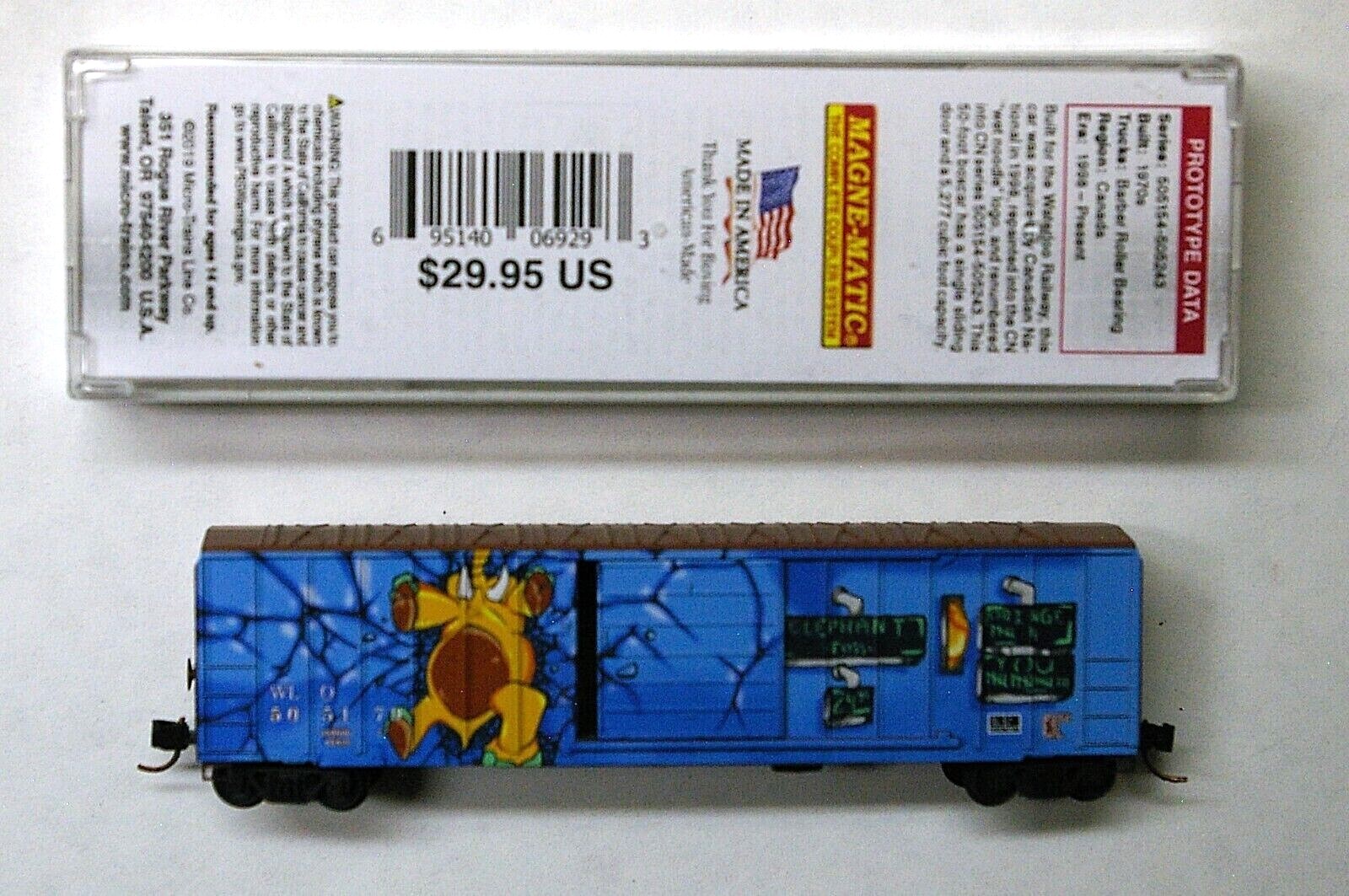 MTL Micro-Trains 02544156 CN "Elephant" WLO 505179 FW Factory Weathered