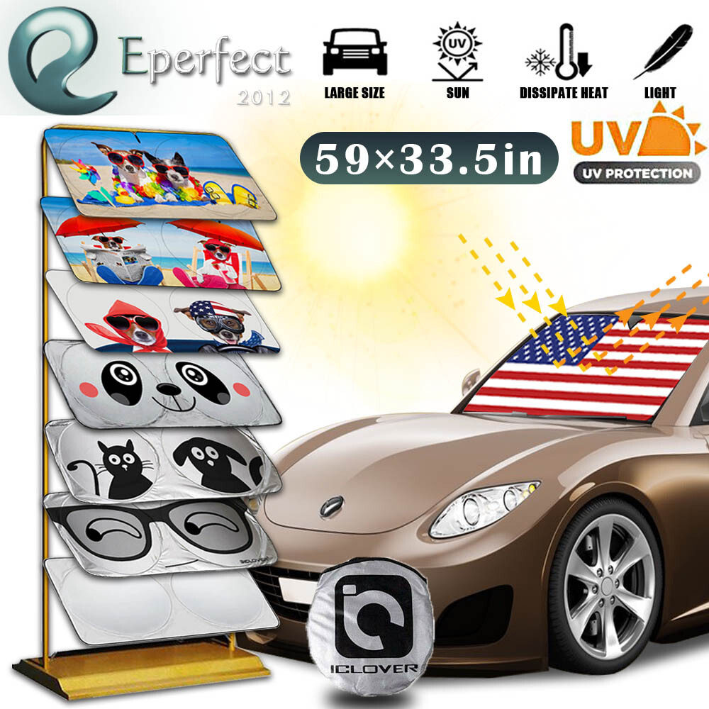 Foldable Car Windshield Sun Shade Visor Auto Front Window UV Block Shield Cover