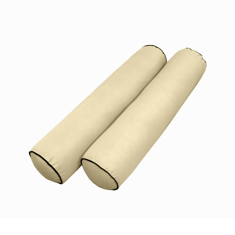 SLIPCOVER ONLY S5 Daybed Mattress Bolster Cover Contrast Pipe Trim Twin-XL AD103