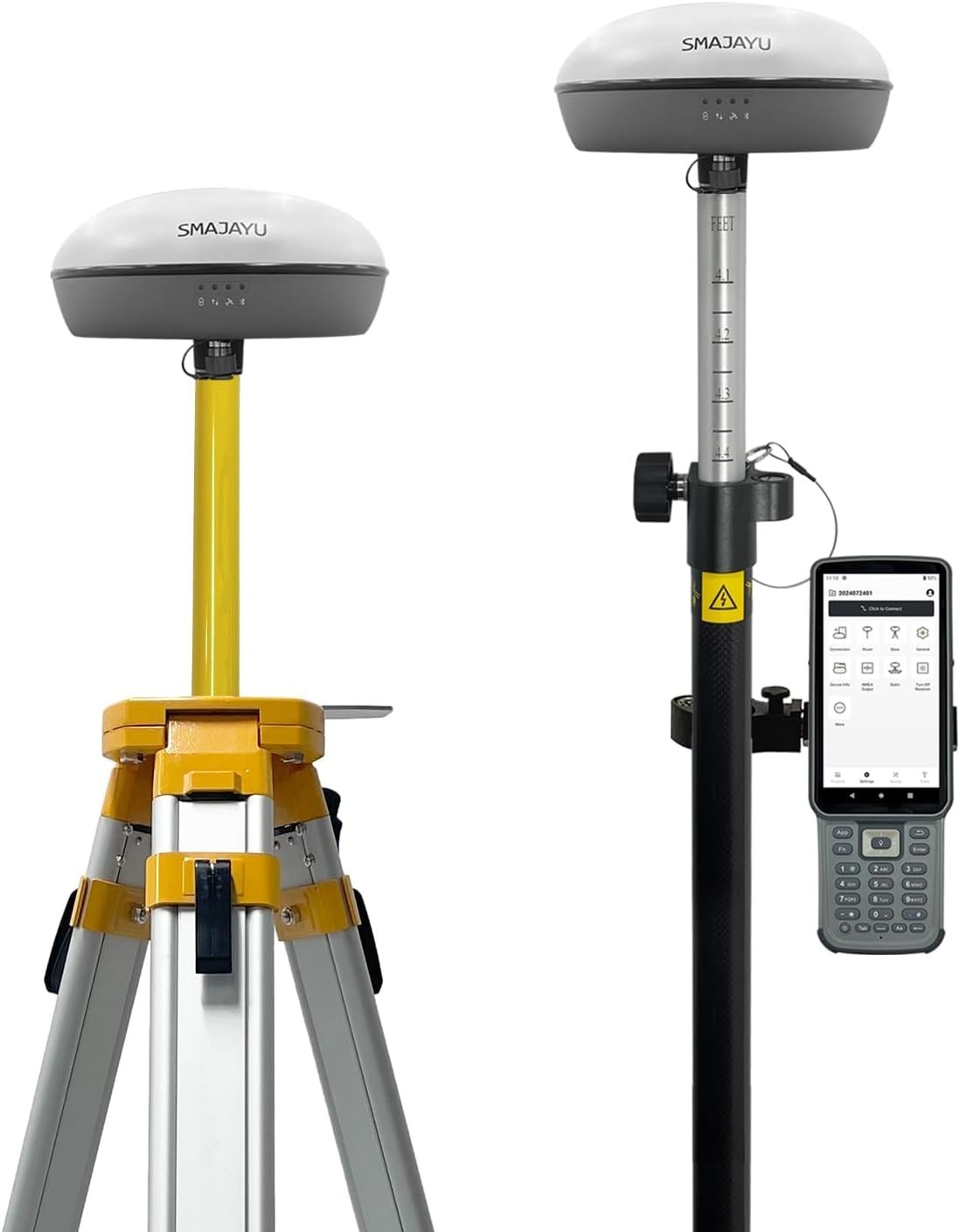SMA20 RTK PPK PPP GNSS RTK Rover Base survey system 1cm RTK Accuracy, 25km PPK