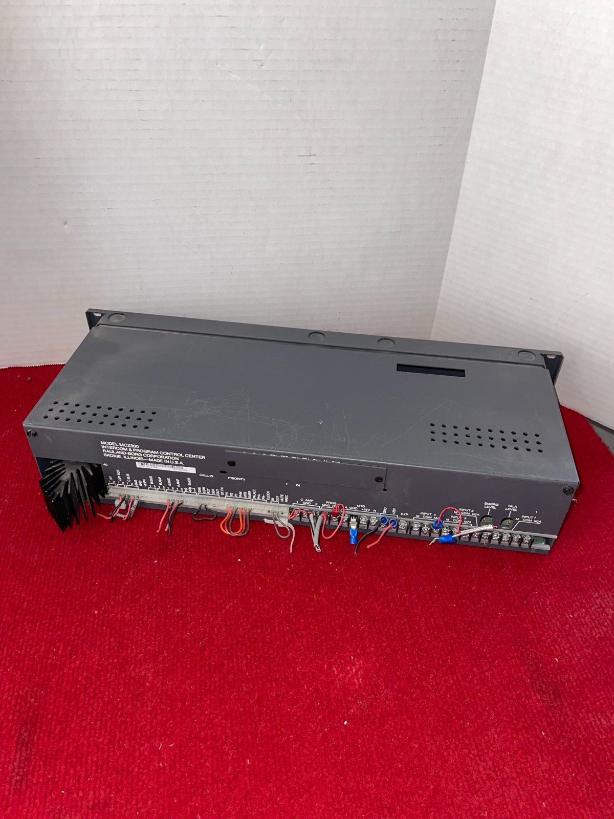 Rauland Borg MCZ300 Intercom & Program Control Center Whs1