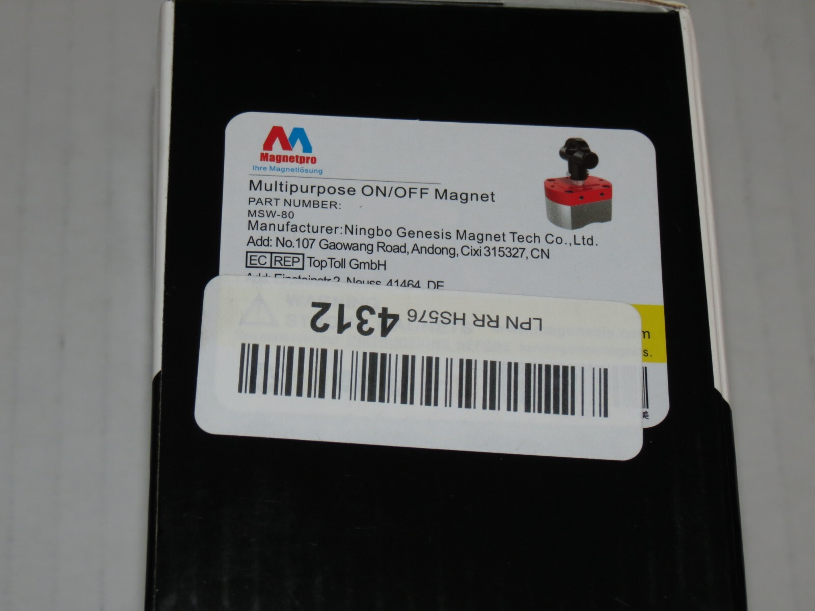 sh6 Multipurpose 180 lb Switch Magnet Strong Pull-Off Force Safe & Easy to Use