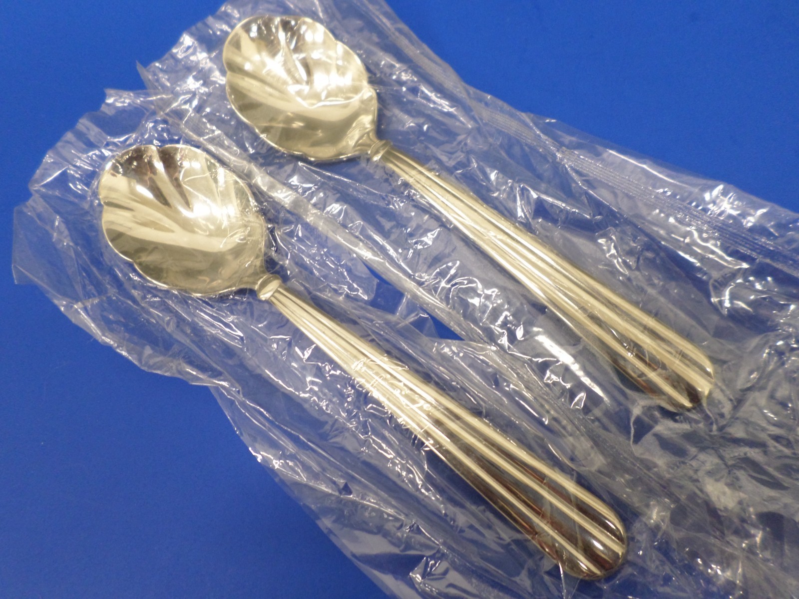 2 - Oneida UNITY Glossy 18/8 Stainless USA Flatware 6 1/8" SUGAR SPOONS - New!!