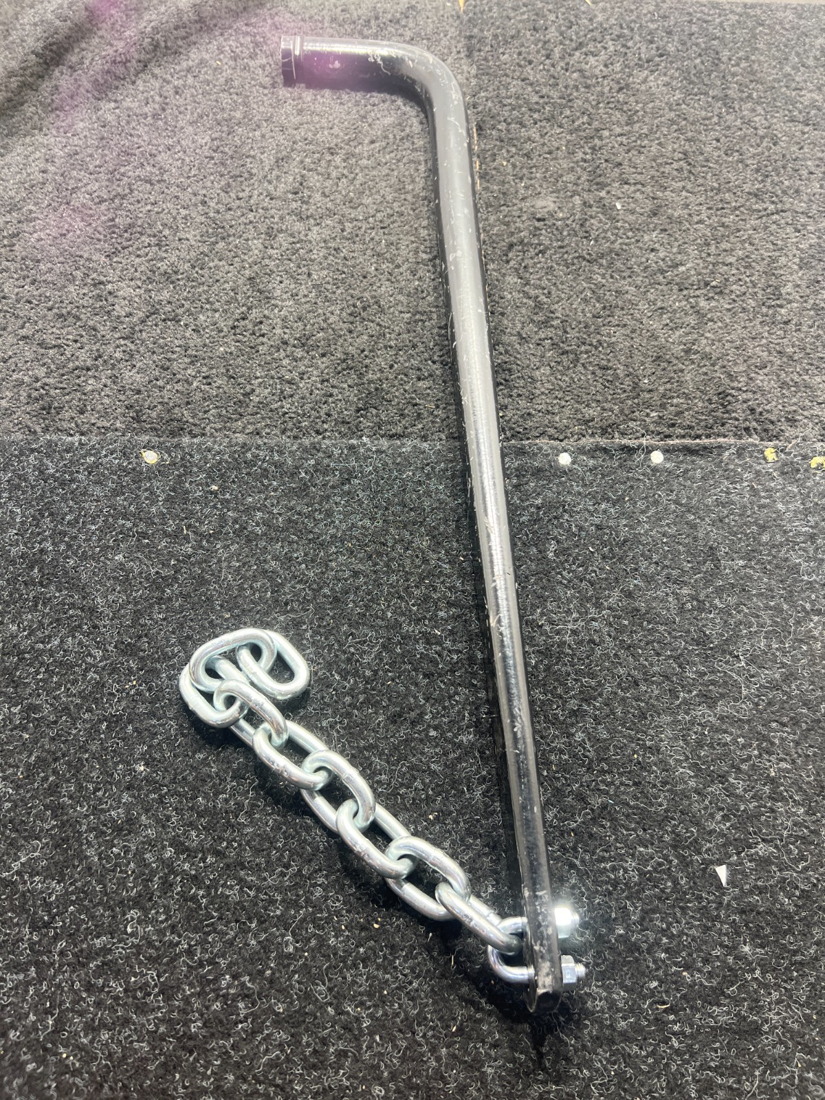 Round Weight Distribution Spring Bar Chain Replacement 1400 24/B02 Black Silver