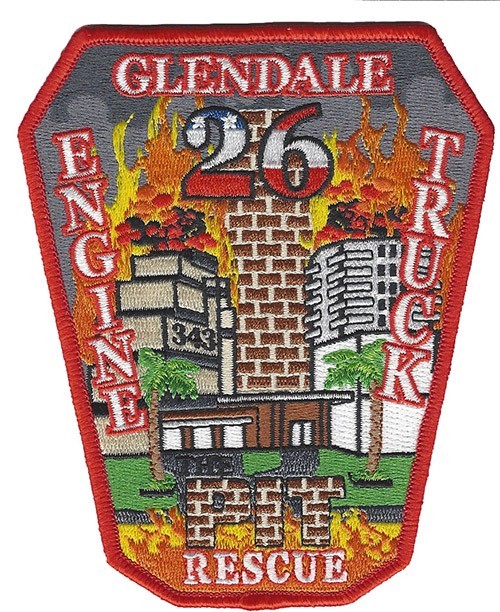 Glendale, CA Station 26 The Pit Rescue Fire Patch NEW