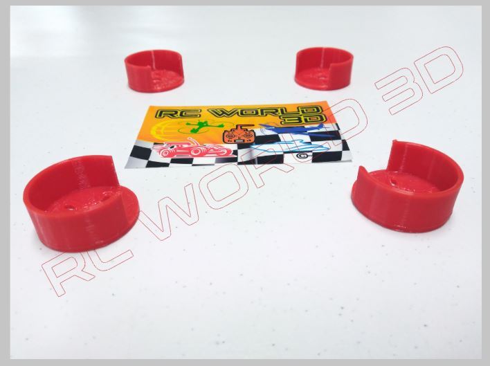 QUADCOPTER BRUSHLESS MOTOR MOUNT/BASE PROTECTOR 4PCS 3D PRINTED PLA HI-PRO