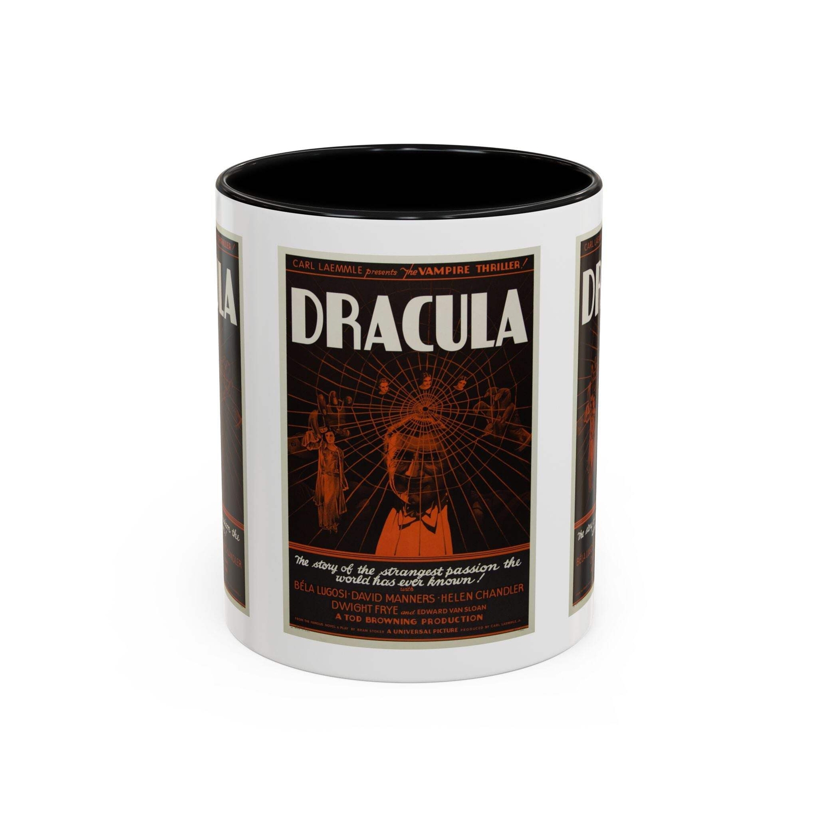 Cult Classic Movie Poster Art Accent Coffee Mug (11, 15oz) - Dracula Style B 193