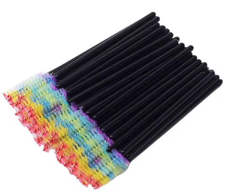 Disposable 50 pcs per pack eyelash brushes mascara wands  applicator  Spoolies